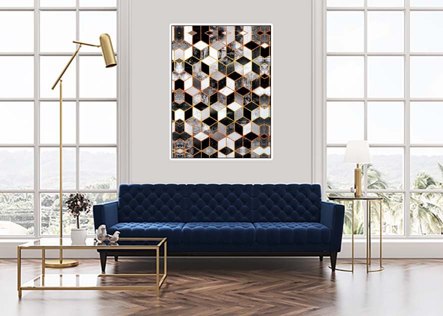 Dark Crystal Effect – Mesmerizing Wall Painting-(Sizes in cm)